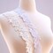 1 Yard Ivory Beaded Floral Bridal Lace Trim for Wedding Gowns Veils and Evening Dresses 1.5 Inch wide